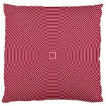 Stop Already Hipnotic Red Circle Large Flano Cushion Case (One Side) Front