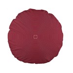 Stop Already Hipnotic Red Circle Standard 15  Premium Flano Round Cushions Front