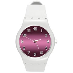 Decorative pattern Round Plastic Sport Watch (M)