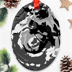 Abstract Art Ornament (oval) by ValentinaDesign