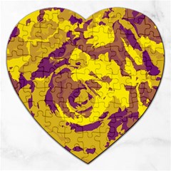 Abstract Art Jigsaw Puzzle (heart) by ValentinaDesign