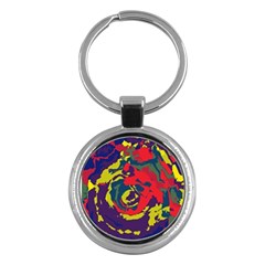 Abstract Art Key Chains (round)  by ValentinaDesign