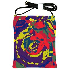 Abstract Art Shoulder Sling Bags by ValentinaDesign