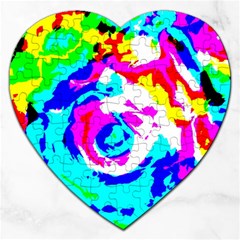 Abstract Art Jigsaw Puzzle (heart) by ValentinaDesign