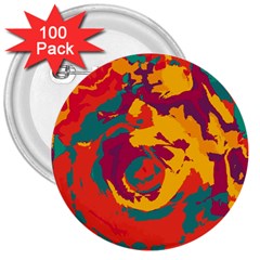 Abstract Art 3  Buttons (100 Pack)  by ValentinaDesign