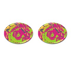 Abstract Art Cufflinks (oval) by ValentinaDesign