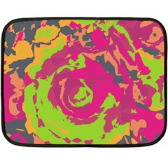 Abstract Art Double Sided Fleece Blanket (mini)  by ValentinaDesign