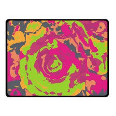 Abstract Art Double Sided Fleece Blanket (small)  by ValentinaDesign