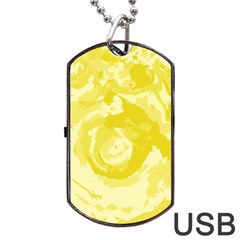 Abstract Art Dog Tag Usb Flash (one Side) by ValentinaDesign