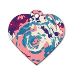 Abstract art Dog Tag Heart (One Side) Front