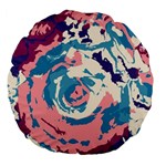 Abstract art Large 18  Premium Flano Round Cushions Front