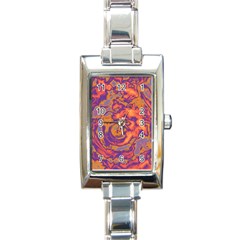 Abstract Art Rectangle Italian Charm Watch by ValentinaDesign