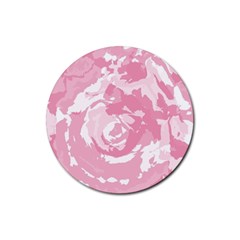 Abstract Art Rubber Coaster (round)  by ValentinaDesign