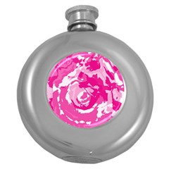 Abstract Art Round Hip Flask (5 Oz) by ValentinaDesign