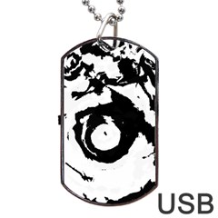 Abstract Art Dog Tag Usb Flash (one Side) by ValentinaDesign