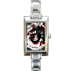 Abstract Art Rectangle Italian Charm Watch by ValentinaDesign