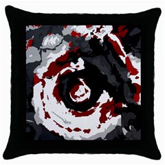 Abstract Art Throw Pillow Case (black) by ValentinaDesign