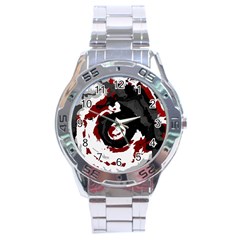 Abstract Art Stainless Steel Analogue Watch by ValentinaDesign