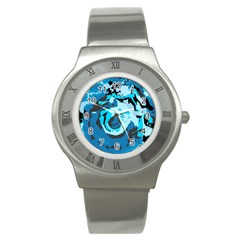 Abstract Art Stainless Steel Watch