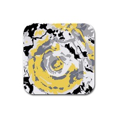 Abstract art Rubber Square Coaster (4 pack) 