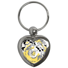 Abstract art Key Chains (Heart) 