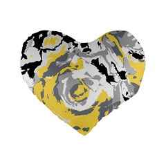 Abstract art Standard 16  Premium Heart Shape Cushions