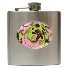 Abstract Art Hip Flask (6 Oz) by ValentinaDesign