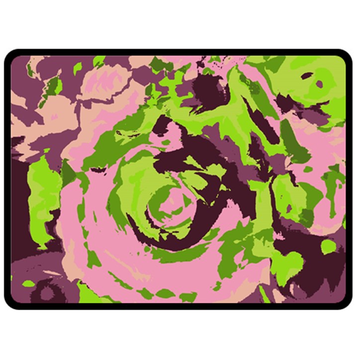 Abstract art Double Sided Fleece Blanket (Large) 