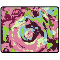 Abstract Art Fleece Blanket (medium)  by ValentinaDesign