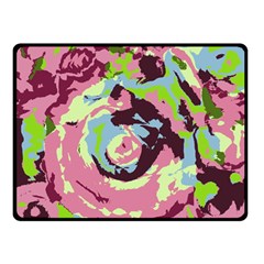 Abstract Art Double Sided Fleece Blanket (small)  by ValentinaDesign