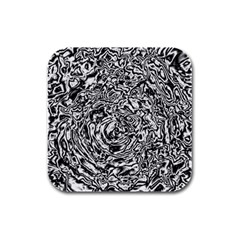 Abstract Art Rubber Square Coaster (4 Pack)  by ValentinaDesign