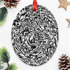 Abstract Art Ornament (oval Filigree) by ValentinaDesign