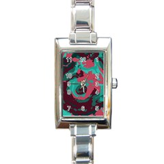 Abstract Art Rectangle Italian Charm Watch by ValentinaDesign