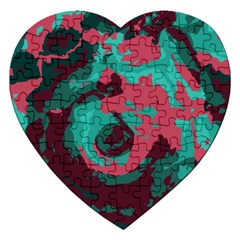 Abstract Art Jigsaw Puzzle (heart) by ValentinaDesign