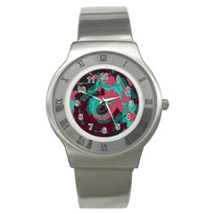 Abstract Art Stainless Steel Watch