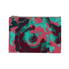 Abstract Art Cosmetic Bag (large)  by ValentinaDesign