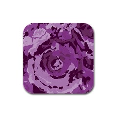 Abstract Art Rubber Square Coaster (4 Pack)  by ValentinaDesign