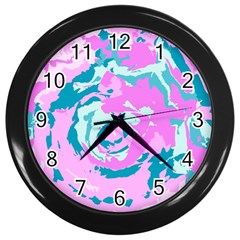 Abstract Art Wall Clocks (black) by ValentinaDesign