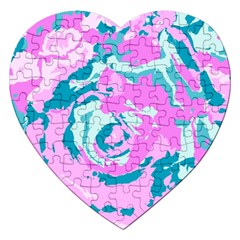 Abstract Art Jigsaw Puzzle (heart) by ValentinaDesign