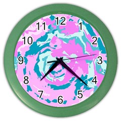 Abstract Art Color Wall Clocks by ValentinaDesign