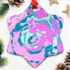 Abstract Art Snowflake Ornament (two Sides) by ValentinaDesign