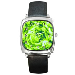 Abstract Art Square Metal Watch by ValentinaDesign