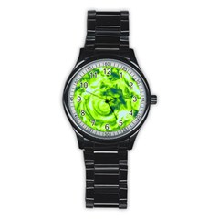 Abstract Art Stainless Steel Round Watch by ValentinaDesign