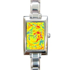 Abstract Art Rectangle Italian Charm Watch by ValentinaDesign