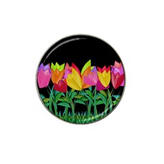 Tulips Hat Clip Ball Marker (4 Pack) by ValentinaDesign