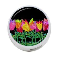 Tulips 4-port Usb Hub (one Side) by ValentinaDesign