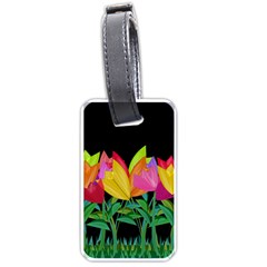 Tulips Luggage Tags (one Side)  by ValentinaDesign