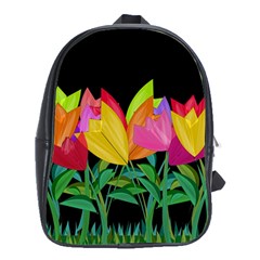 Tulips School Bags (xl)  by ValentinaDesign