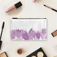 Tulips Cosmetic Bag (small)  by ValentinaDesign