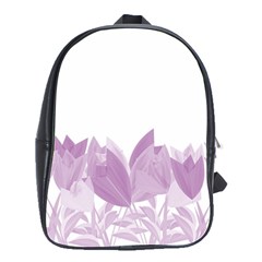 Tulips School Bags(large)  by ValentinaDesign